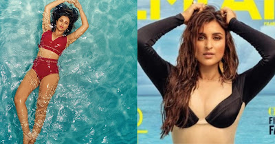 Hottie: Parineeti Chopra flaunts her curves in a Black Bikini for Filmfare Cover