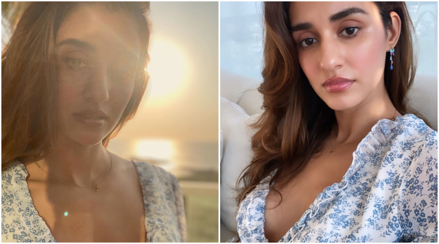 Disha Patni heat up the Internet with her sexy look in short dress.
