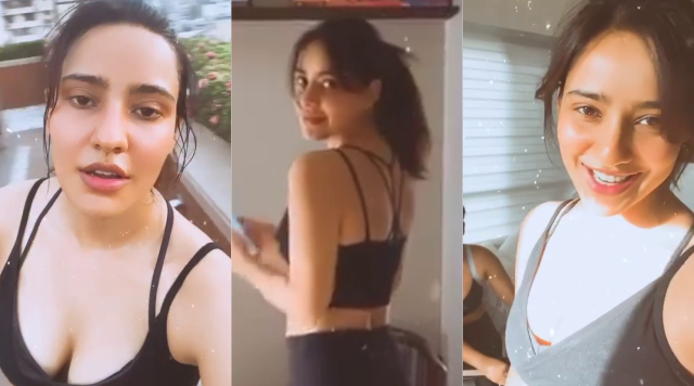Neha Sharma posted a workout photo, giving a message on fitness