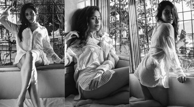 Nushrat Bharucha’s looks in this monochromatic sensual stills are damn hot