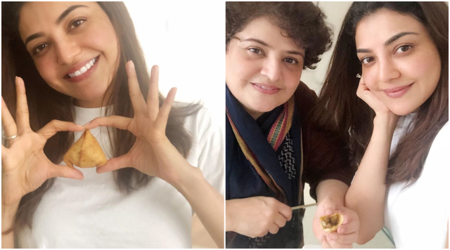 Kajal Aggarwal explores Samosa making under her master Mom