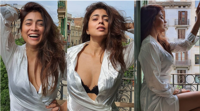 Shriya Saran’s morning clicks definitely fills your day with Positive Vibes.