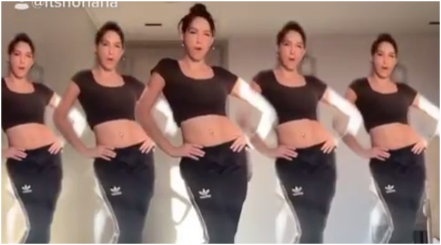 This was the only place left, Nora Fatehi makes her TikTok debut by nailing #BabyBoyChallenge.