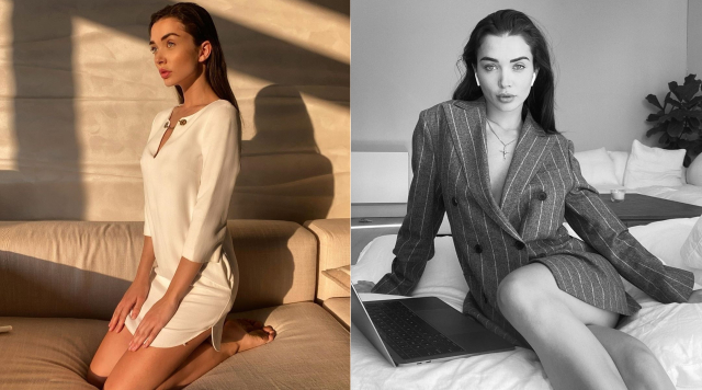 Elegant Beauty Amy Jackson got a new dating partner in this lock down.