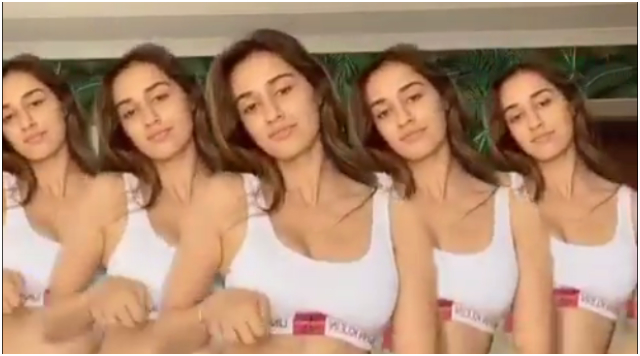 Disha Patani burns the dance floor with her flaunting moves.