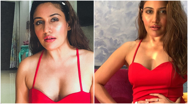 Surbhi Chandna aka Dr. Ishani of Sanjivani shared her red hot look from her FaceTime photoshoot.