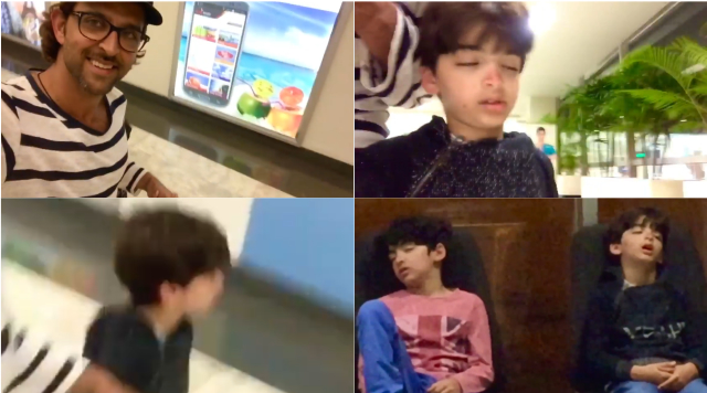 Hrithik Roshan Shares A Blooper Of His Son Hridhaan At The Airport