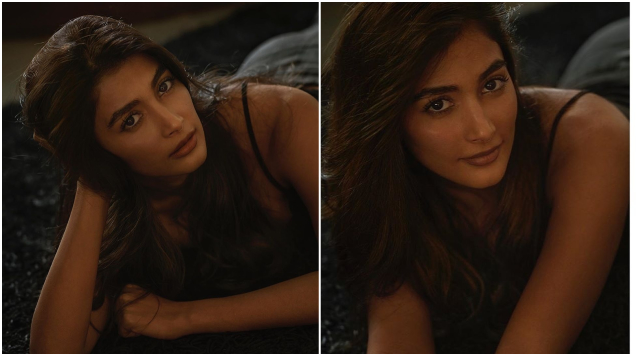 Pooja Hegde Burns The Stage With Her Sizzling Pose In Black.