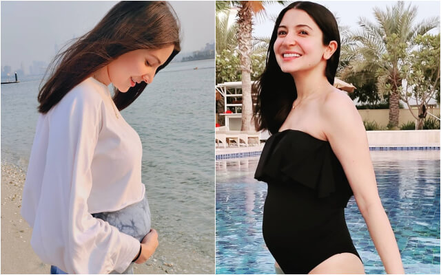 Anushka Sharma Slaying Baby Bump In Single Piece Swimwear Will Beat Your Monday Blues.