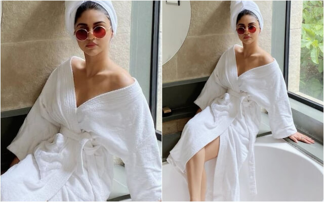 Krystle D’Souza Sexy Bathrobe Look Will Steal Your Hearts.