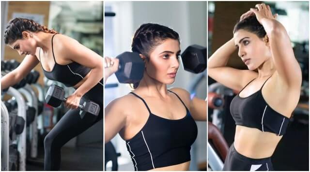 Samantha Akkineni Soaring Temperatures High Through Her Workout Stills.