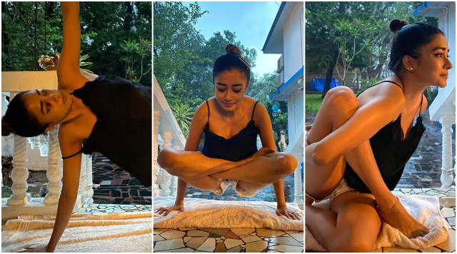 Tinaa Dattaa Giving Some Serious Fitness Goals Through Her Yoga Pose.