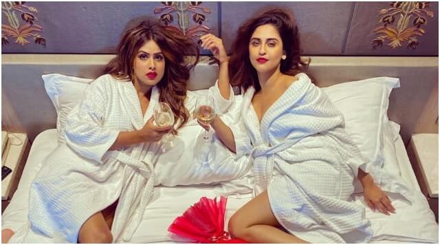 Nia Sharma And Krystle D’Souza Shares Sexy Timeless Bathrobe Pictures.