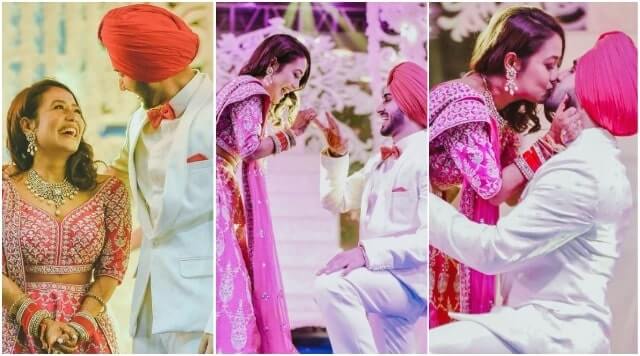 Neha Kakkar Shares Engagement Pictures, Locks Lips With Husband Rohanpreet.