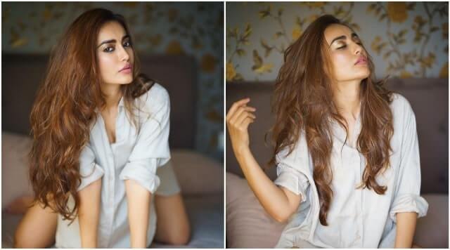 Surbhi Jyoti Striking Sensuous Poses In White Shirt Will Leave You Awed.