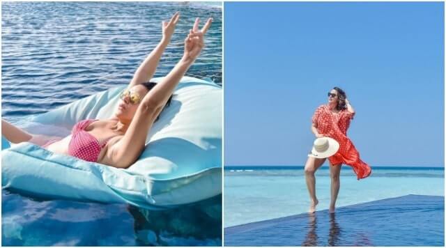 Neha Dhupia Breaking The Internet With Sizzling Pool Sunkissed Look.