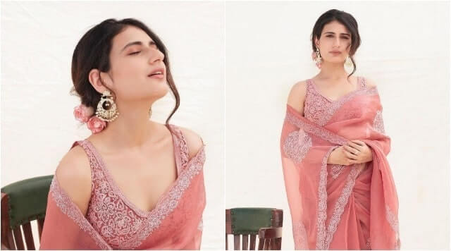 Fatima Sana Shaikh Elegant Yet Pretty Saree Look Is Delight To Watch.