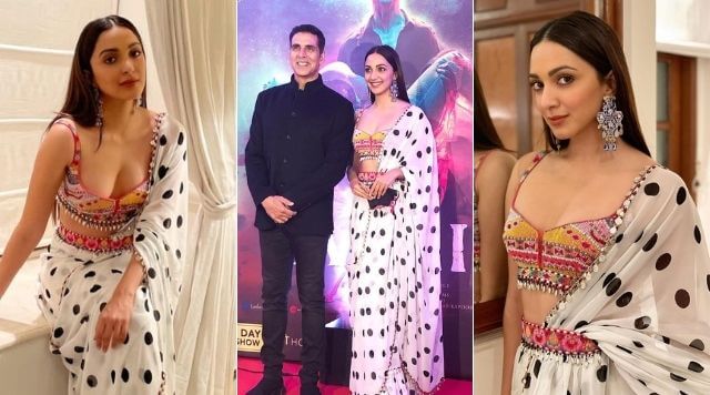 Kiara Advani Looking Marvelous For Laxmii Film Premiere And Akshay Kumar Is Looking Dapper In Black Outfit.