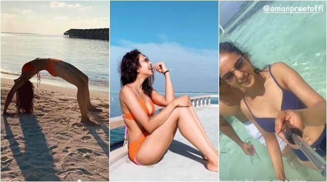 Rakul Preet Singh In Bikini, Says Smiles Are Contagious, From The Maldives. See Pics
