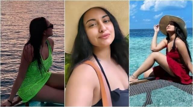 Sonakshi Sinha Swims Deep Into Ocean And Enjoys The Nature Of Maldives.