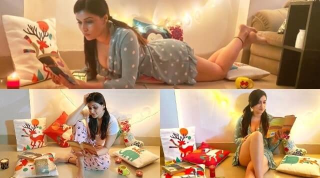 Festive Vibes: Mannara Chopra Welcoming Christmas With Good Books And Music.
