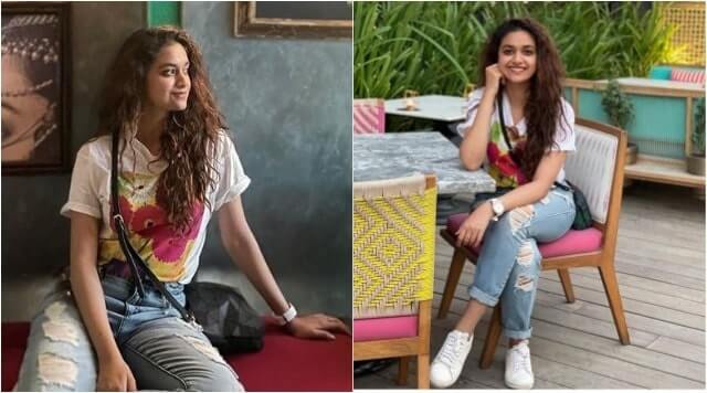 Keerthy Suresh Enjoying Colourful Days As She Is Chilling In Dubai.
