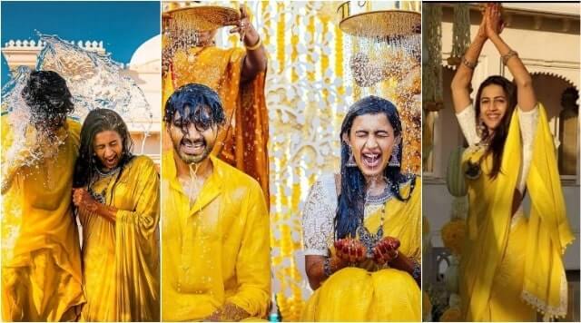 Niharika Konidela And Chaitanya’s Pre-wedding Haldi Ceremony Inside Pictures Filled With Enjoyment.