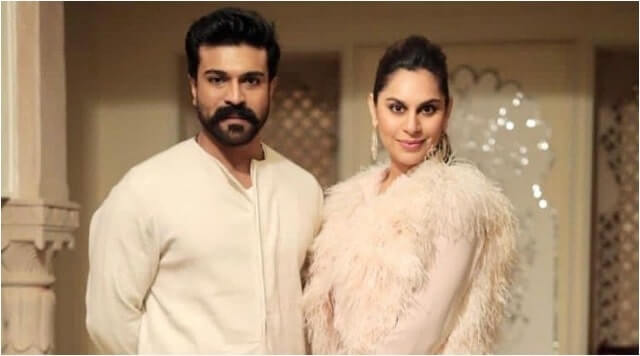 Ram Charan And Wife Upasana Kamineni Twinning In Royal Attire For Niharika Konidela Wedding.