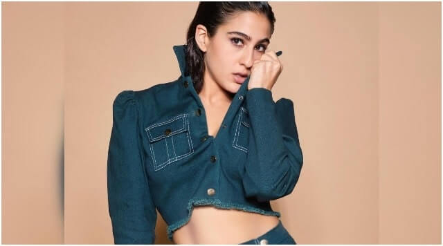 Sara Ali Khan Picked Stunning Denim Outfit For Coolie No.1 Promotions.