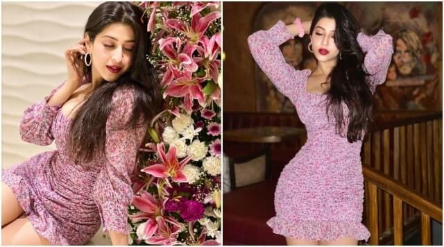 Sonarika Bharoria Stunned Her Birthday Look In This Shiny Mini Dress.