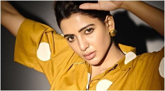 Samantha Akkineni Slaying Her Stunning Beauty In Yellow Outfit.