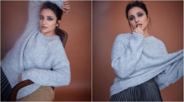 Parineeti Chopra’s Smokey Eyes And Winter Look For Upcoming Film Promotions.