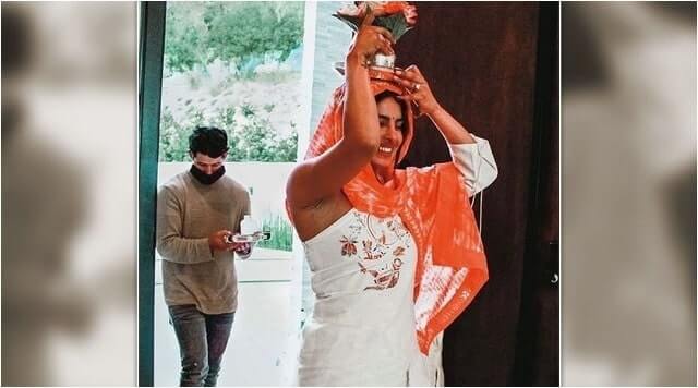 Priyanka Chopra And Nick Jonas Candid Picture From Their House Warming Ceremony Left Fans In Splits.