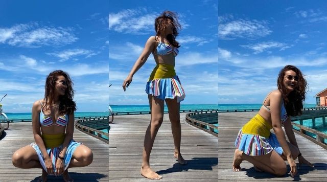 Surbhi Jyoti Sizzling In Beachwear As She Is Enjoying A Holiday In The Maldives.