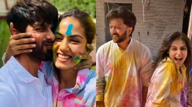 Shahid Kapoor And Riteish Deshmukh’s Mushy Holi Celebration With Their Life Partners.