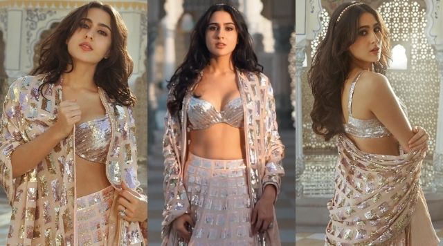 Sara Ali Khan Breaking The Internet With Luxurious Roseate Lehenga By Manish Malhotra.