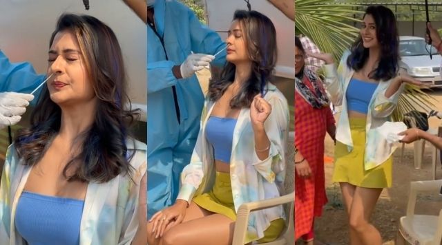 Payal Rajput Gets Covid Test As She Joins Her New Project Shoot.
