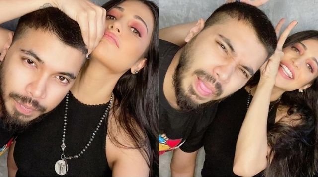 Shruti Haasan Gets Locked down With Bea Santanu Hazarika. See Cute Pictures.