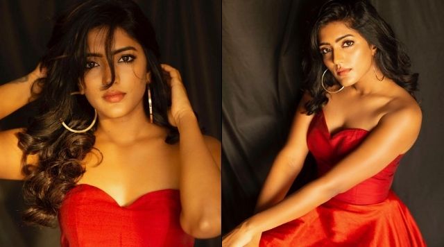 Eesha Rebba Looks Dreamy In Red Hot Fancy Outfit.