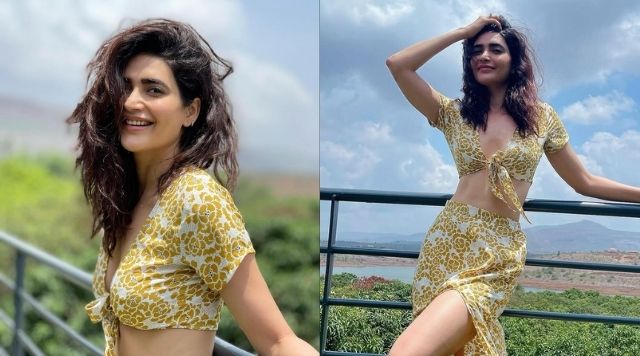 Karishma Tanna Makes Sunday Look Glamorous In Floral Printed Dress.