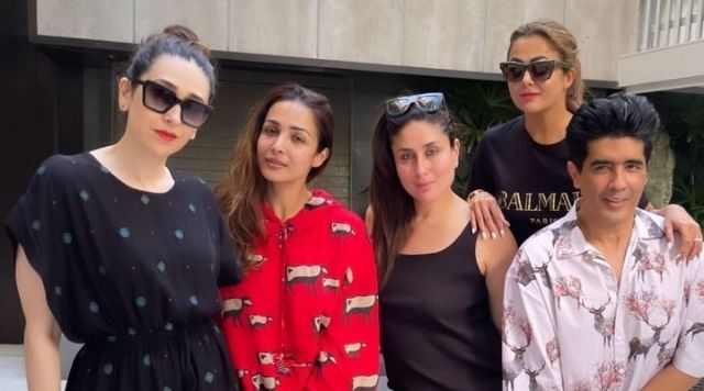 Kareena Kapoor Khan, Karisma Kapoor, Malaika Arora and Amrita Arora At Lunch Hosted By Manish Malhotra.