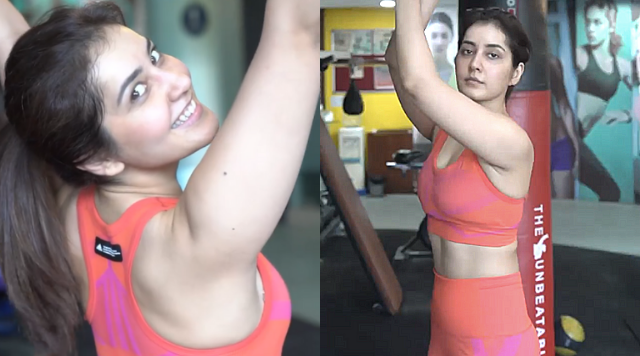 Raashi Khanna Sets Major Fitness Goals As She Dropped Her Latest Gym Workout Video.