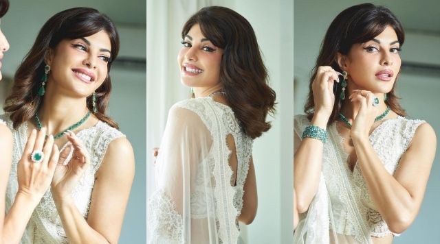 Jacqueline Fernandez Looks Absolutely Elegant In Classy White Saree; Penned Wishes On Independence Day.