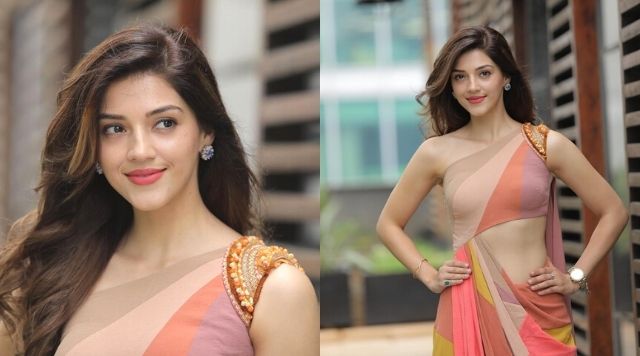 Mehreen Pirzada Is Slaying A Beautiful Organza Saree Gown For ‘Nee Sigoovaregu’ Movie Launch Event.