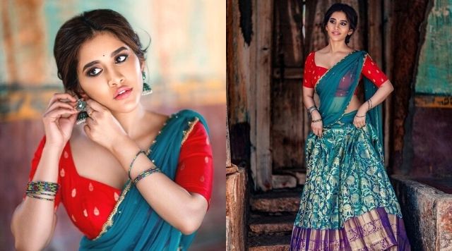Nabha Natesh Is A Sight To Behold In This Half-Saree.