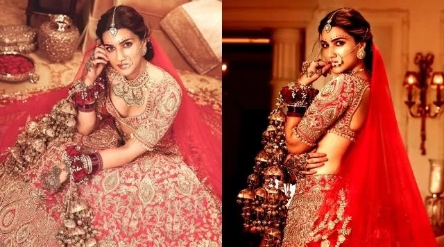 Kriti Sanon Aces Gorgeous Bridal Look For Manish Malhotra’s Nooraniyat Collection.