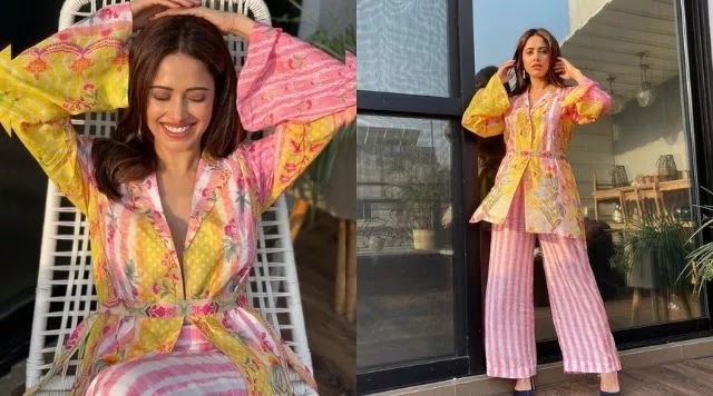 Nushrratt Bharuccha Looks Pretty In Gorgeous Comfy Co-Ord Kaftan.