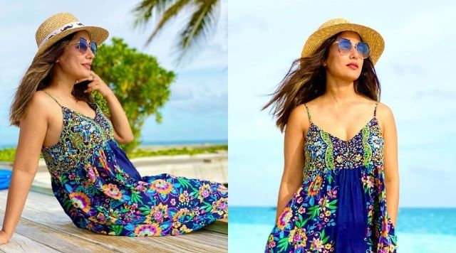 Hina Khan Sizzling In Floral Printed Dress Fans Going Gaga Over Her Look.