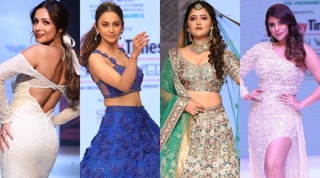 Malaika Arora, Pooja Hegde, Hina Khan, Rashami Desai And Others Walk The Ramp At The Bombay Times Fashion Week.