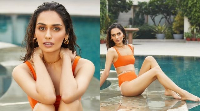 Manushi Chhillar Looks Smoking Hot In Latest Poolside Pictures.